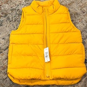 Yellow Boys Gap Puffer Vest